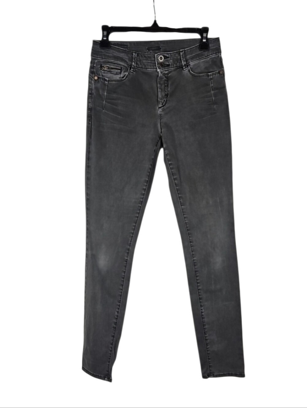 Esprit Unique Hardware Women’s Slim Fit Grey Gray Skinny Jeans Size 4 32" inseam